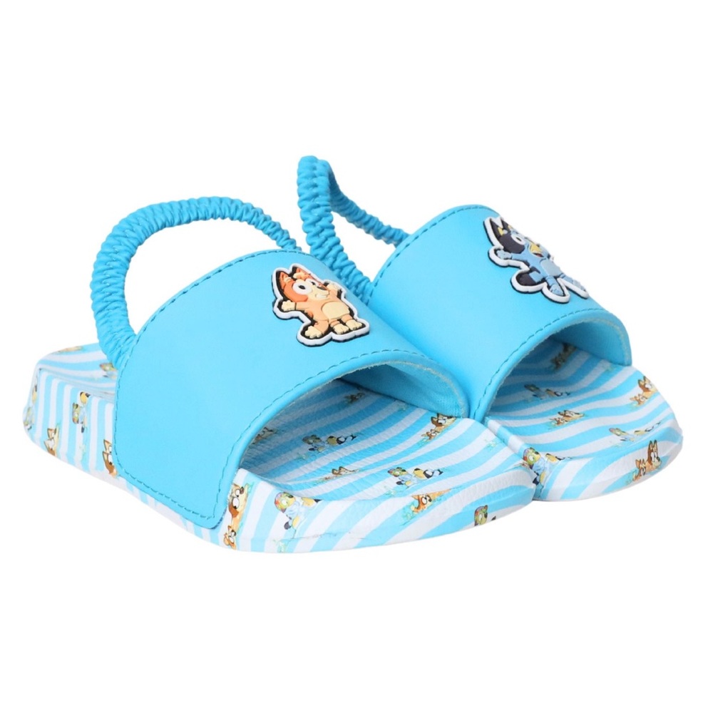 NWT! DISNEY BLUEY & BINGO SLIP ON SANDALS SLIDERS TODDLER 11/12